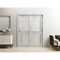 Sartodoors Sliding Closet Bypass Doors 60 x 96in, Veregio 7288 White Silk W/ Frosted Glass, Sturdy Rails VEREGIO7288DBD-WS-6096 - alternate 8